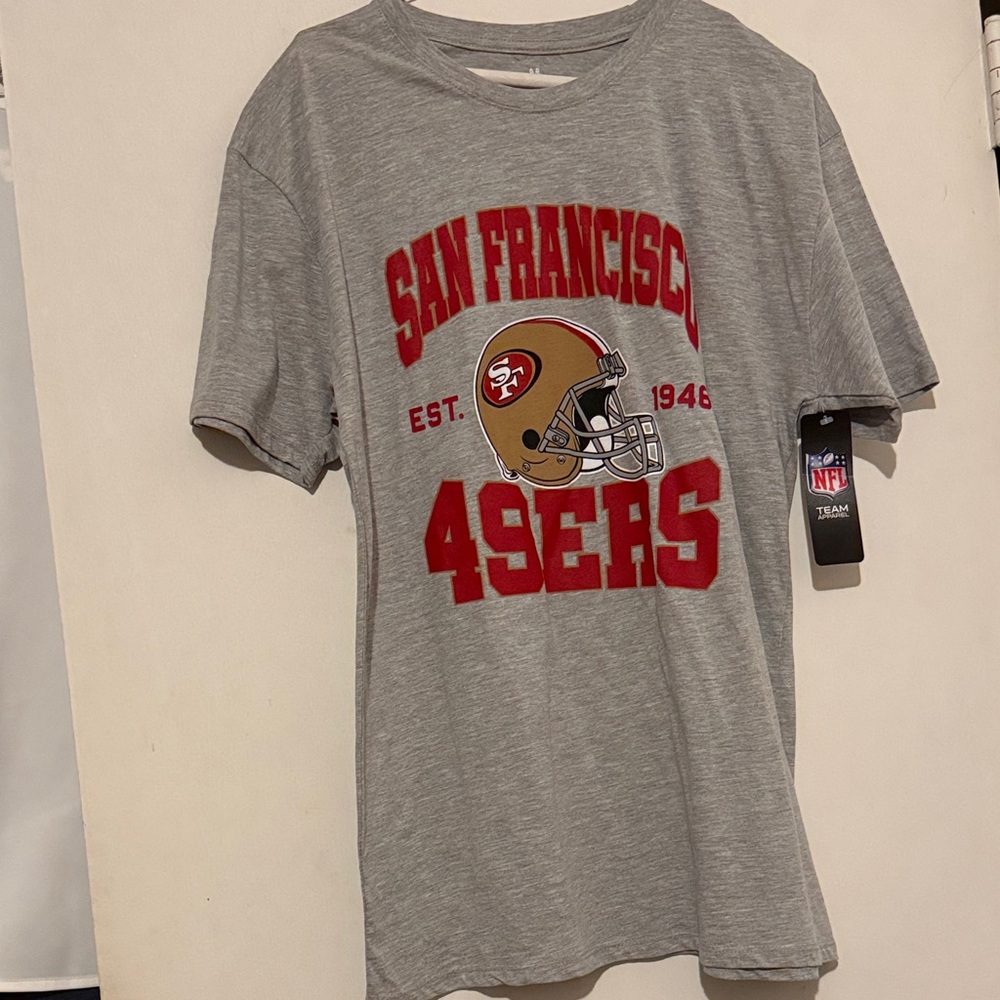 NFL Gray San Francisco 49ers Short Sleeve Tee